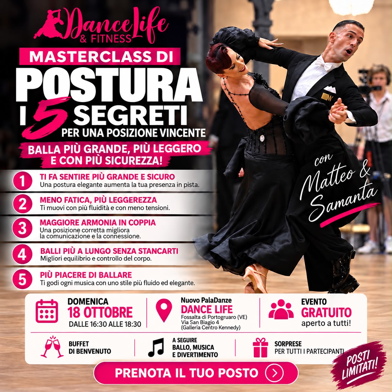 Locandina Masterclass di Postura